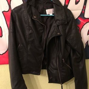 Faux leather jacket